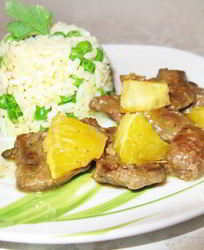 Печень с апельсинами