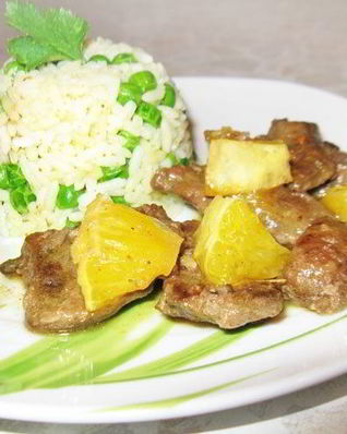 Печень с апельсинами