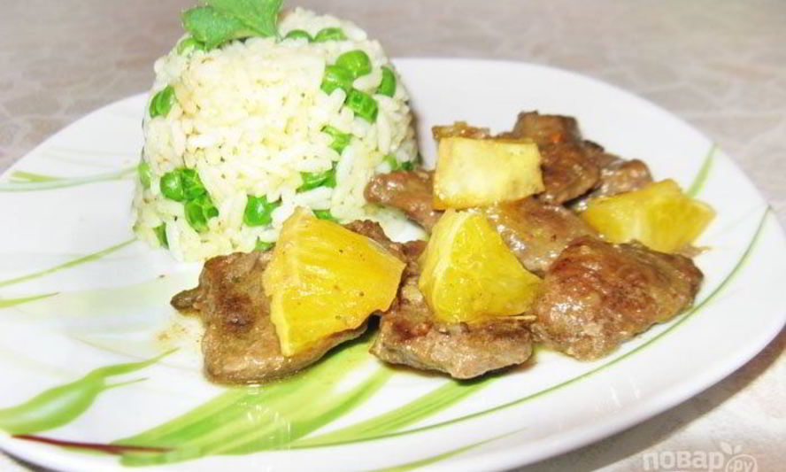 Рецепт печени с апельсинами