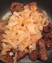 Печень с луком