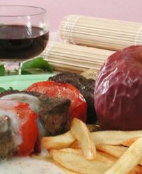 Печень с сырным соусом