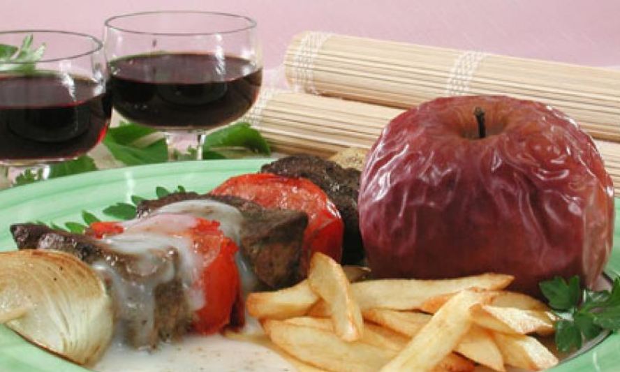 Рецепт печени с сырным соусом