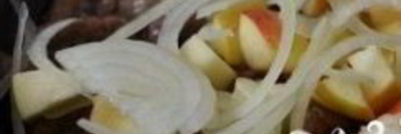 печень с яблоками