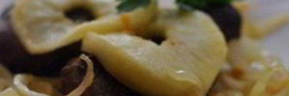 печень с яблоками