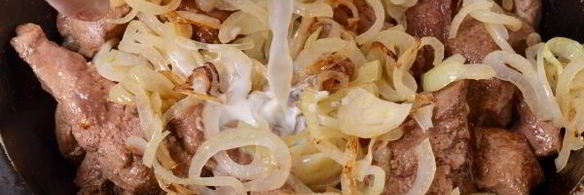 печень тушеная в молоке