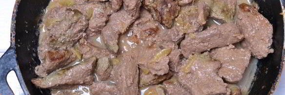 печень тушеная в молоке