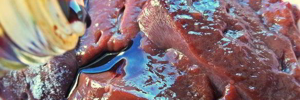 печень в беконе с картофелем