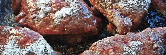 печень в беконе с картофелем