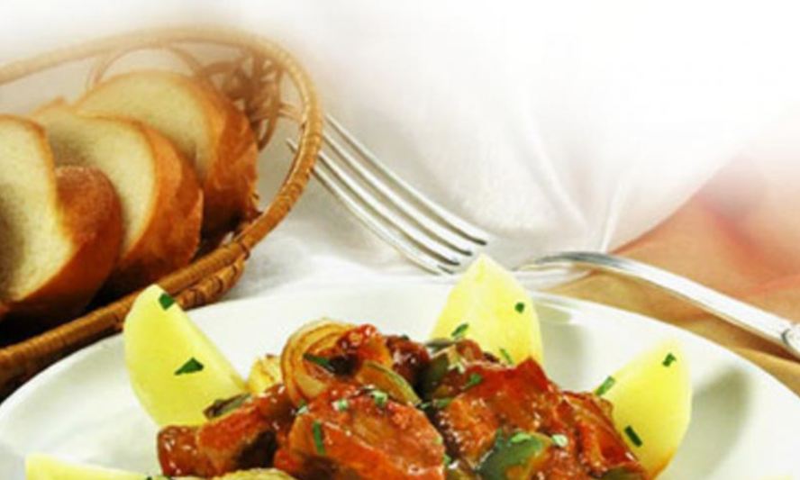 Рецепт печени в остром соусе