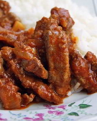 Печень в соусе