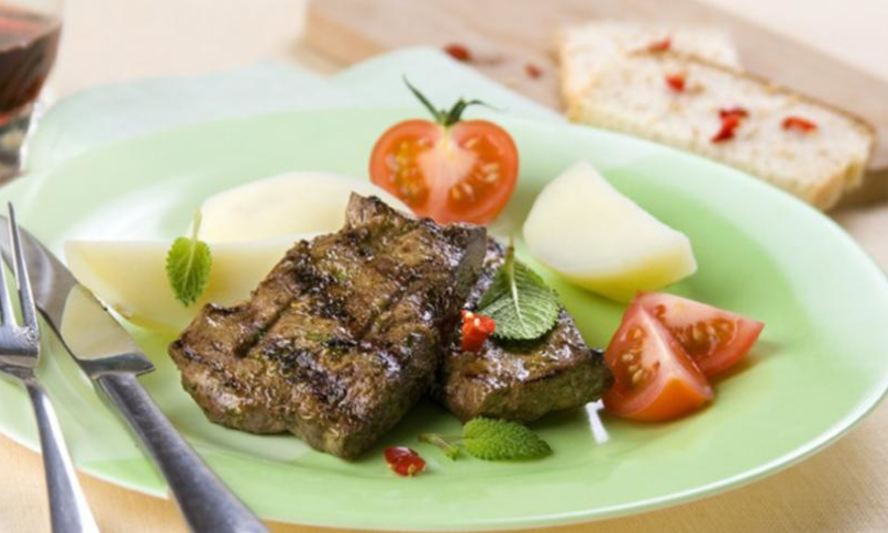 Рецепт печенки гриль