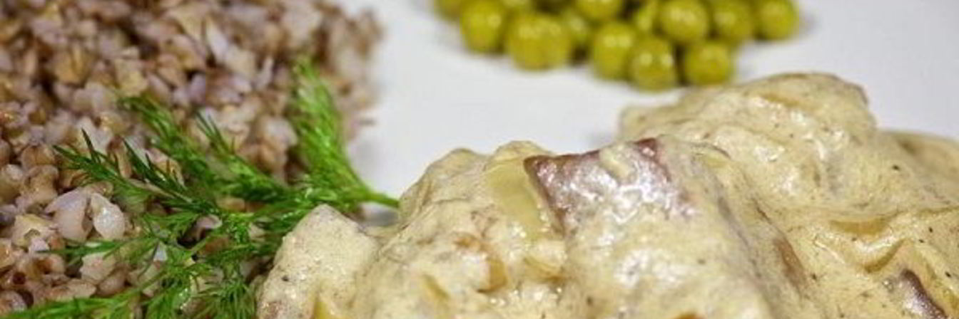 Печенка с подливкой