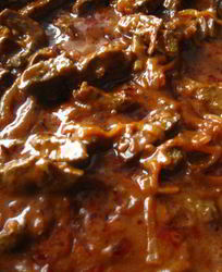 Телячья печень в восточном стиле