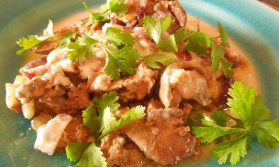 Рецепт тушеной куриной печени в мультиварке