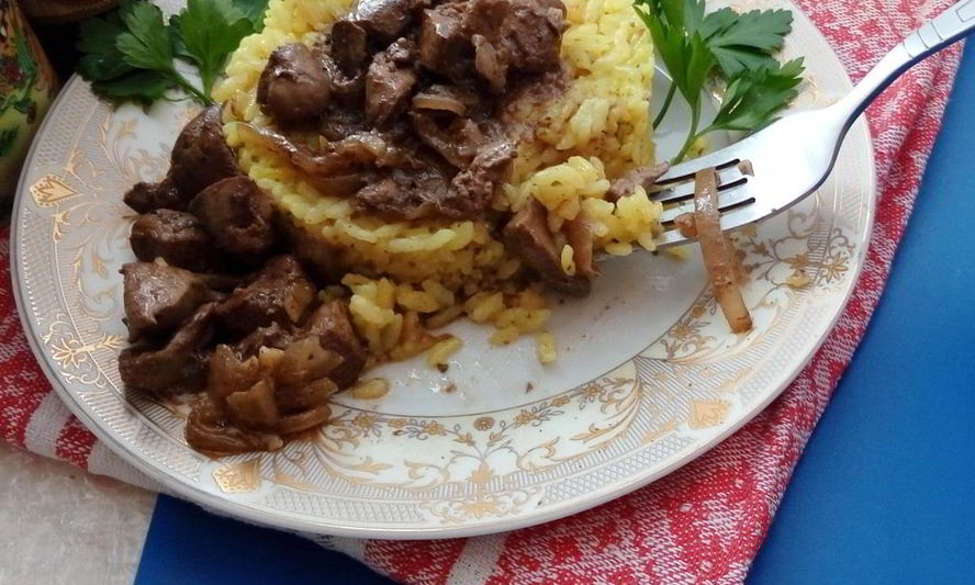 Рецепт тушеной куриной печени