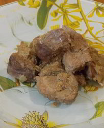 Тушеная печень в мультиварке