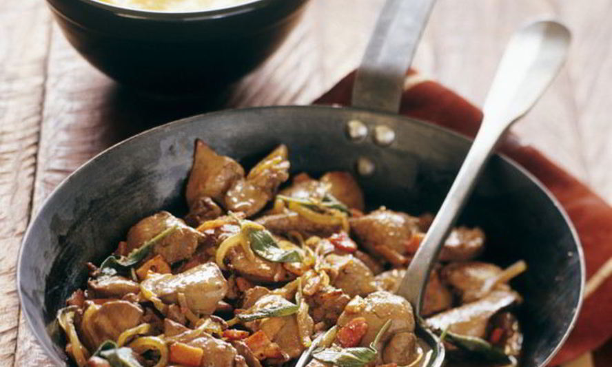 Рецепт тушеной печени