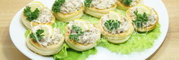 волованы с печенью трески