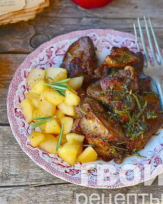 Жареная куриная печень