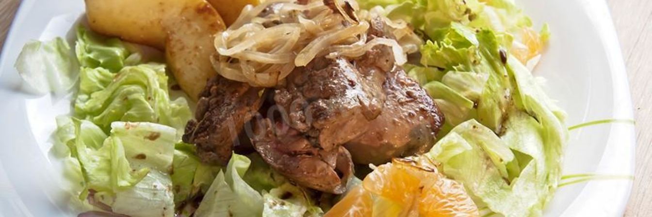 Жареная на сковороде утиная печень