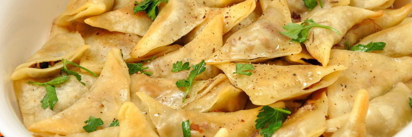 Кундюмы — постные пельмени с грибной начинкой