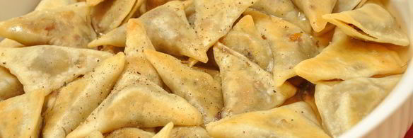 кундюмы — постные пельмени с грибной начинкой