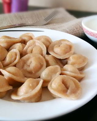 Пельмени из цельнозерновой муки