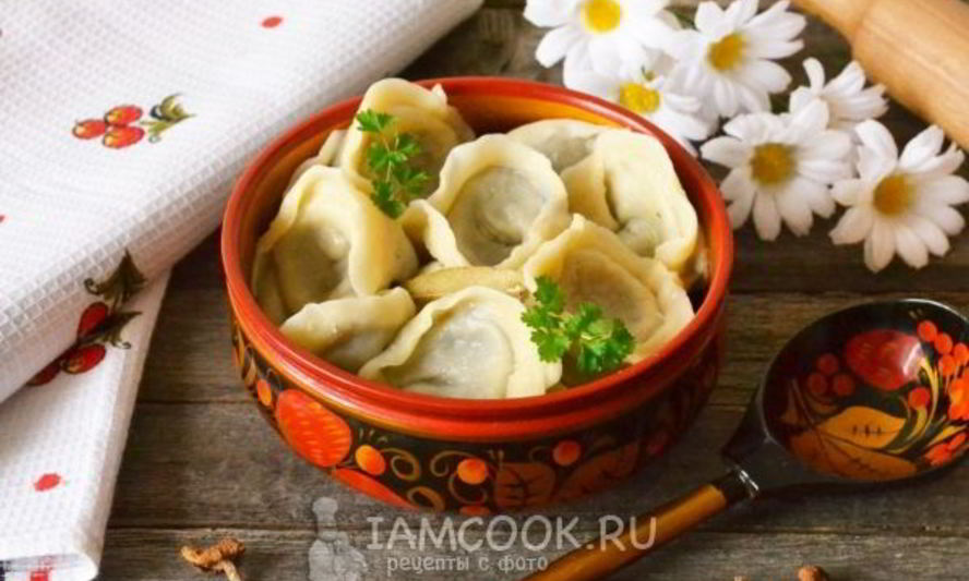 Рецепт пельменей с грибами
