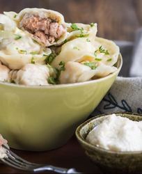 Пельмени с рыбой