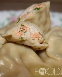 Пельмени с семгой