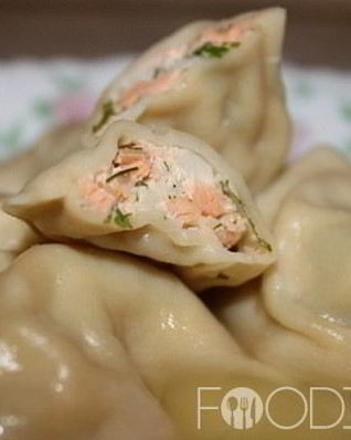 Пельмени с семгой