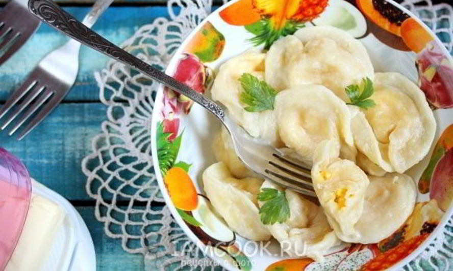 Рецепт пельменей с сыром