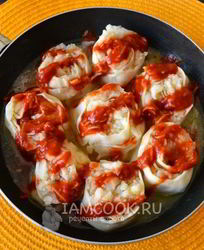 Постные ленивые пельмени