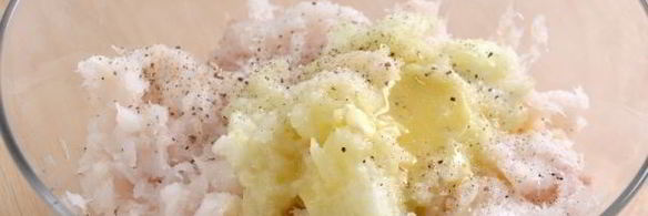 рыбные пельмени из трески