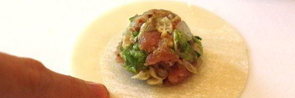 японские жареные пельмени