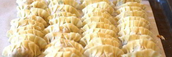 японские жареные пельмени