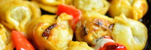 жареные пельмени с сыром