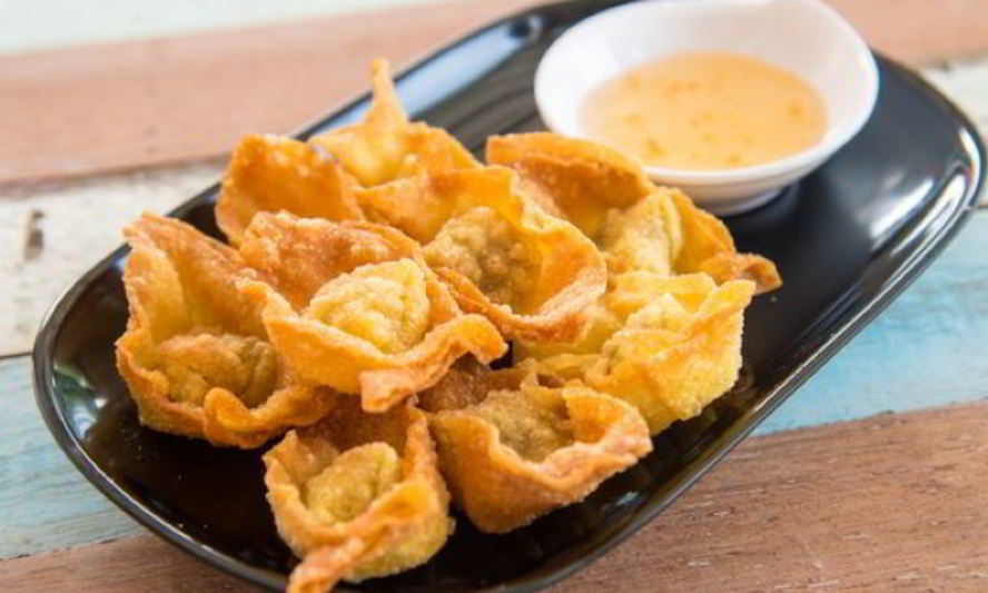 Рецепт жареных вонтонов с креветками