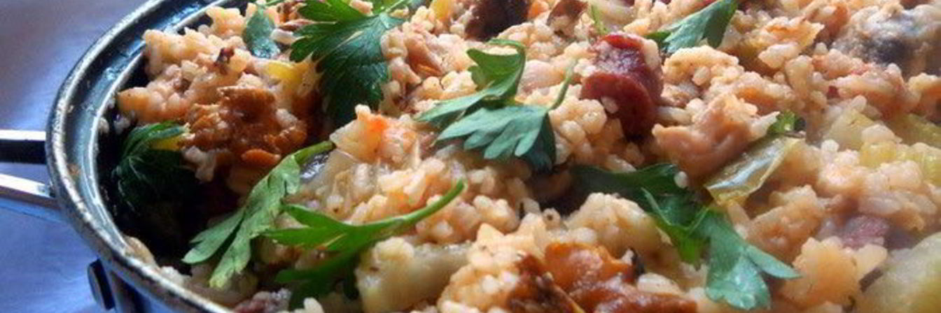 Джамбалайя с лисичками