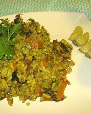 Грибной плов