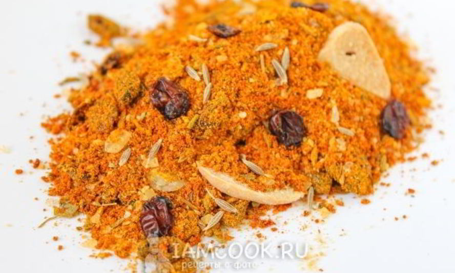 Рецепт красочной приправы для плова