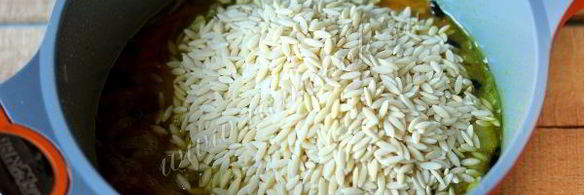 ложный плов из пасты орзо