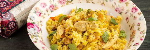 овощной плов с курицей