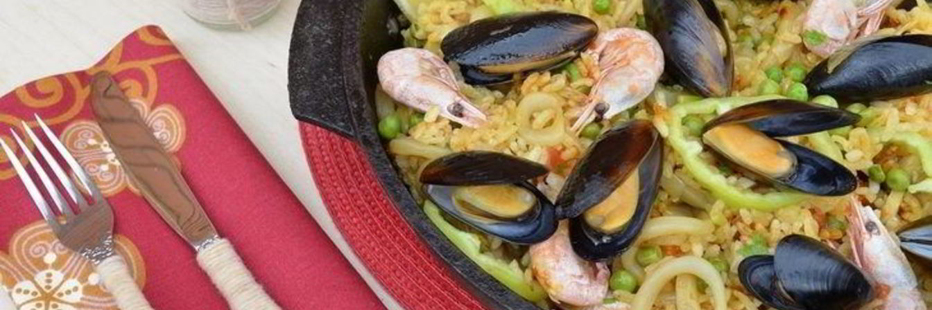 Паэлья из морепродуктов