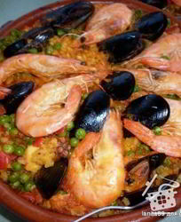 Паэлья с морепродуктами paella de mariscos