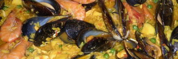 паэлья с морепродуктами paella de mariscos