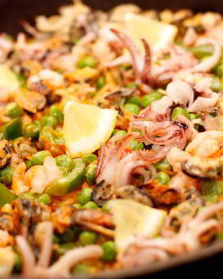 Паэлья с морепродуктами