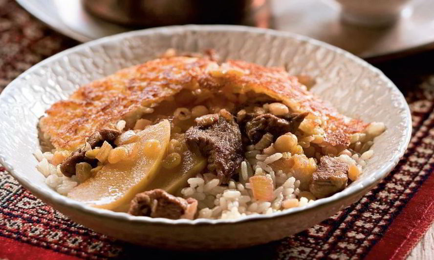 Рецепт персидского плова с айвой