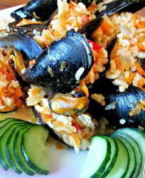 Пилав — плов из мидий