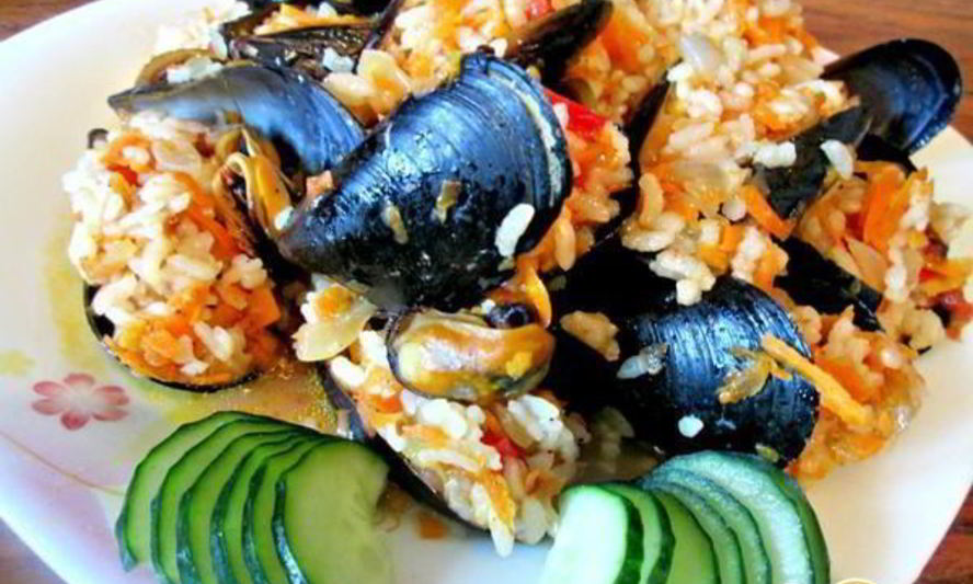 Рецепт пилава — плова из мидий